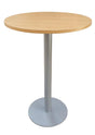 Spark - Round Bar Leaner 900 dia-Meeting Room Furniture-Affinity Maple-Silver Star-North Island-Commercial Traders - Office Furniture