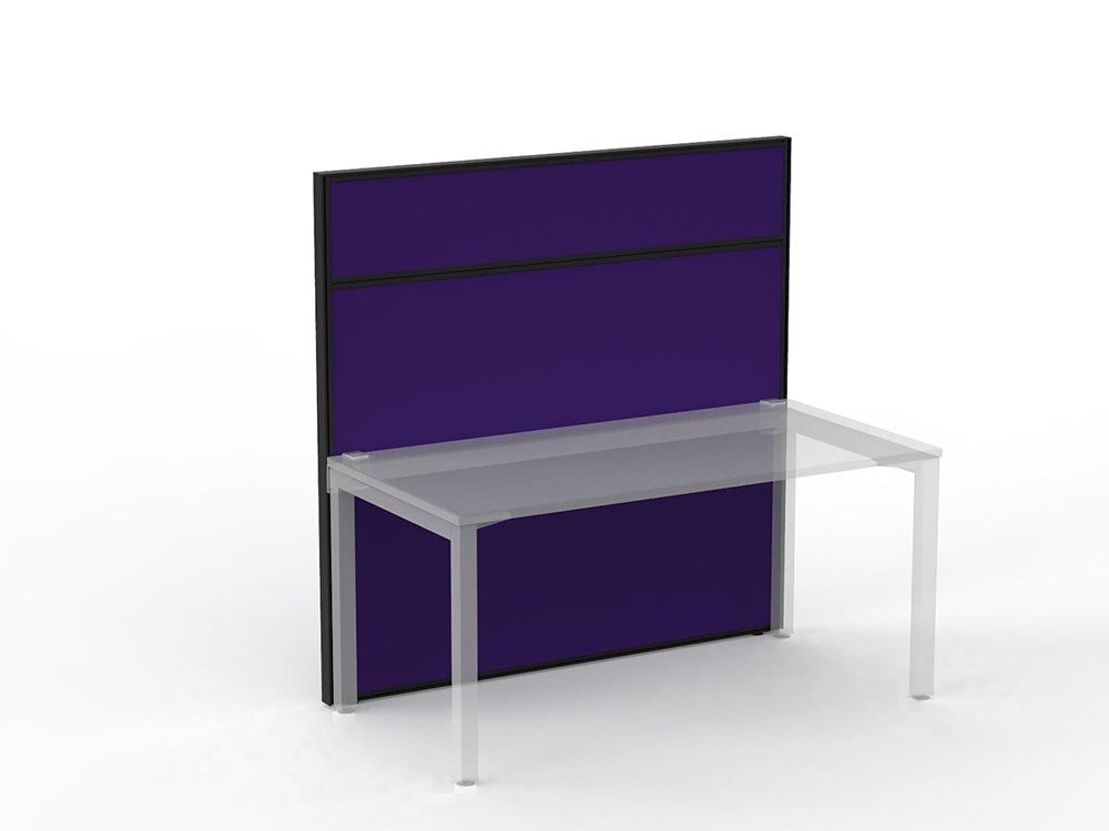 Studio 50 Partition - 1500h x 1500w-Office Partitons-Breathe-Black-Commercial Traders - Office Furniture