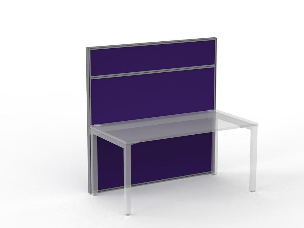 Studio 50 Partition - 1500h x 1500w-Office Partitons-Breathe-Silver-Commercial Traders - Office Furniture