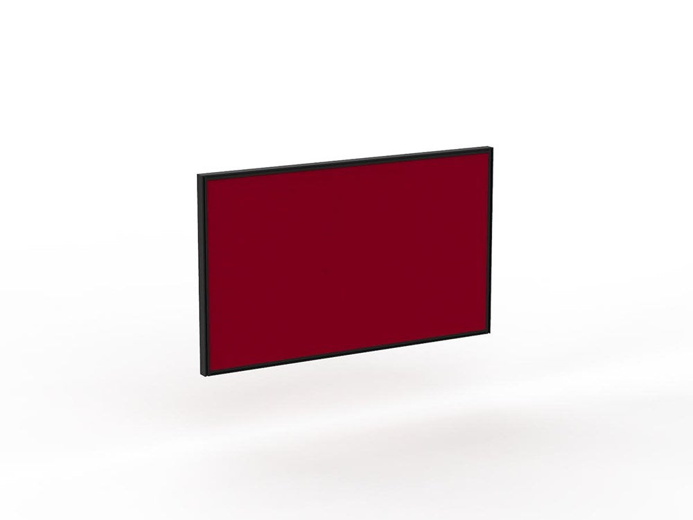 Studio 50 Desk Mount Screen - 900H x 1500W-Office Partitons-Breathe-Black-Commercial Traders - Office Furniture