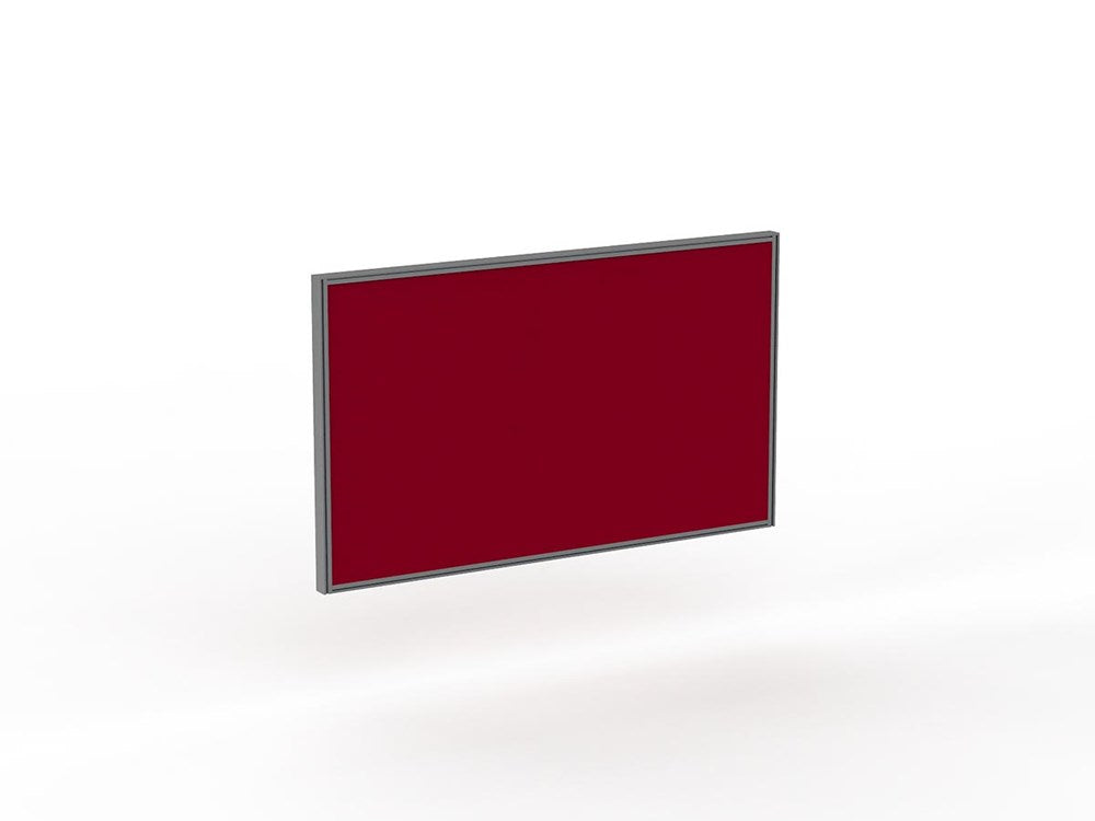 Studio 50 Desk Mount Screen - 900H x 1500W-Office Partitons-Breathe-Silver-Commercial Traders - Office Furniture