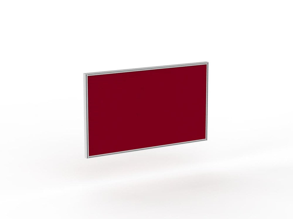 Studio 50 Desk Mount Screen - 900H x 1500W-Office Partitons-Breathe-White-Commercial Traders - Office Furniture
