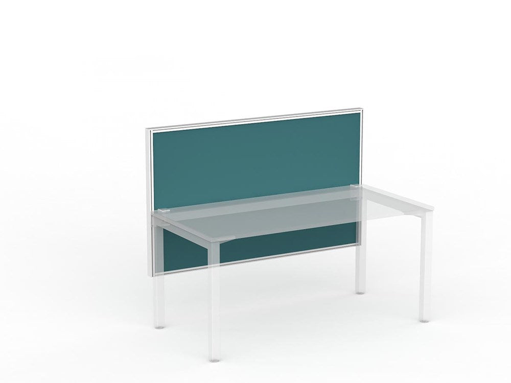 Studio 50 Desk Mount Screen - 900H x 1500W-Office Partitons-Splice-White-Commercial Traders - Office Furniture