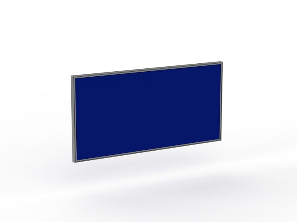 Studio 50 Desk Mount Screen - 900H x 1800W-Office Partitons-Breathe-Silver-Commercial Traders - Office Furniture