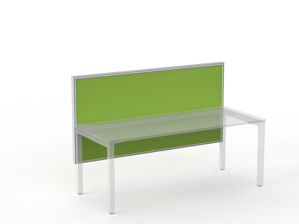 Studio 50 Desk Mount Screen - 900H x 1800W-Office Partitons-Crown-White-Commercial Traders - Office Furniture