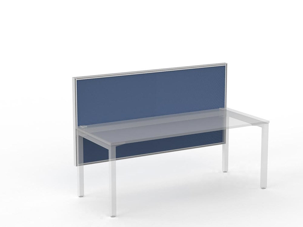 Studio 50 Desk Mount Screen - 900H x 1800W-Office Partitons-Crown-White-Commercial Traders - Office Furniture
