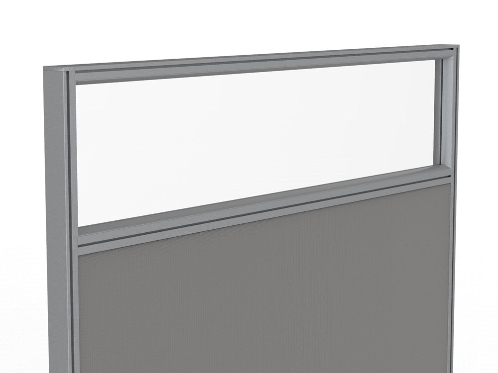 Studio 50 Glass Upgrade-Office Partitons-1200-Silver-Commercial Traders - Office Furniture