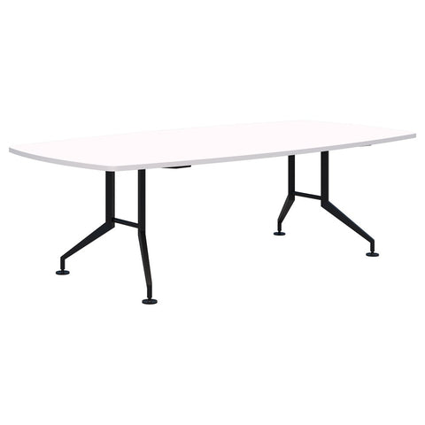 Shot Table Barrel Shape - 3000 x 1200-Unclassified-Snow Velvet-Black-Commercial Traders - Office Furniture