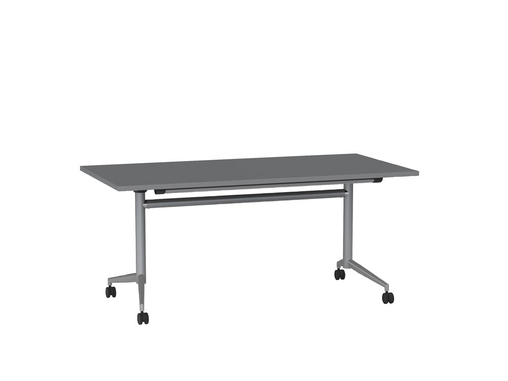 Team Flip Table 1600x800-Meeting Room Furniture-Silver-Silver-Commercial Traders - Office Furniture