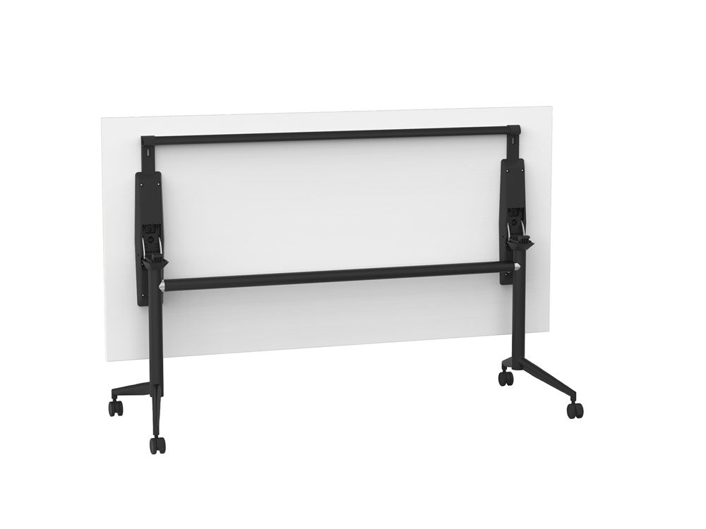 Team Flip Table 1800x900-Meeting Room Furniture-White-Black-Commercial Traders - Office Furniture