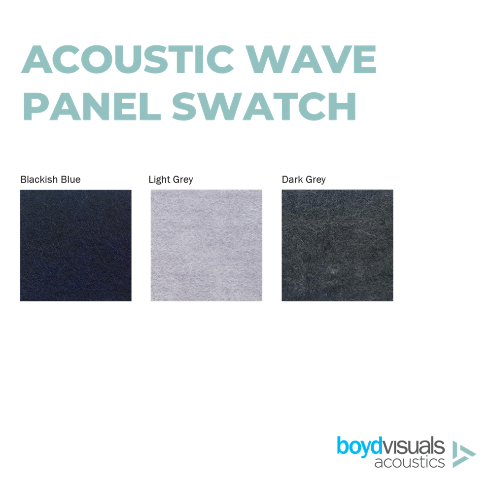 Desk Screen Wave Panel - 18mm thick-Acoustic-600 x 1200-Light Grey-Commercial Traders - Office Furniture