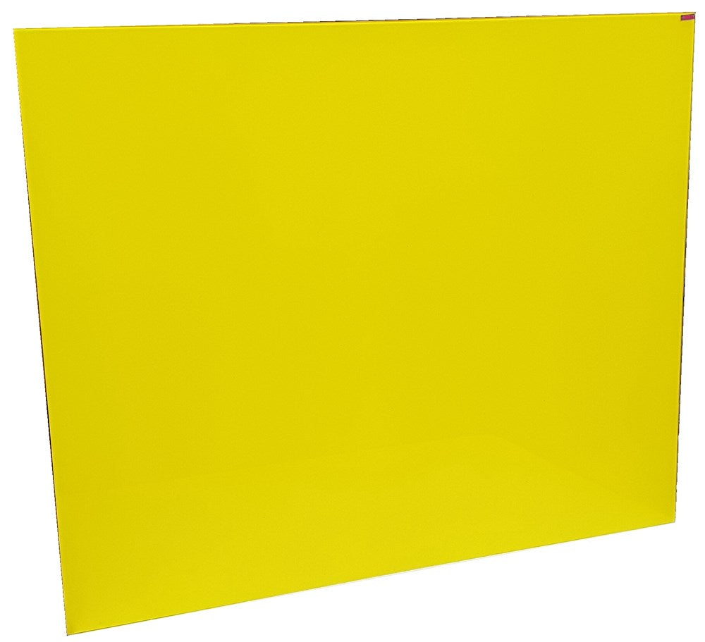 Prowite Glass Writing Board Yellow 1000 x 1200-Glass Writing Boards-Default-Commercial Traders - Office Furniture
