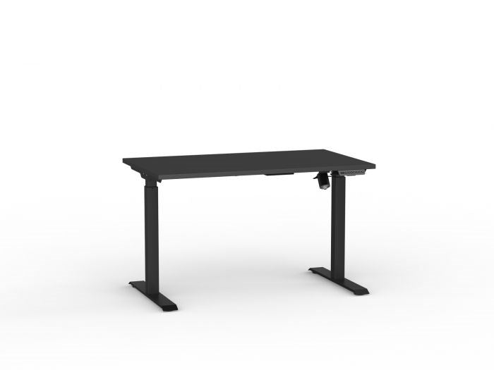 Agile Boost Electric Height Adjustable Desk 1200 Wide-Desking-Black-Black-Commercial Traders - Office Furniture