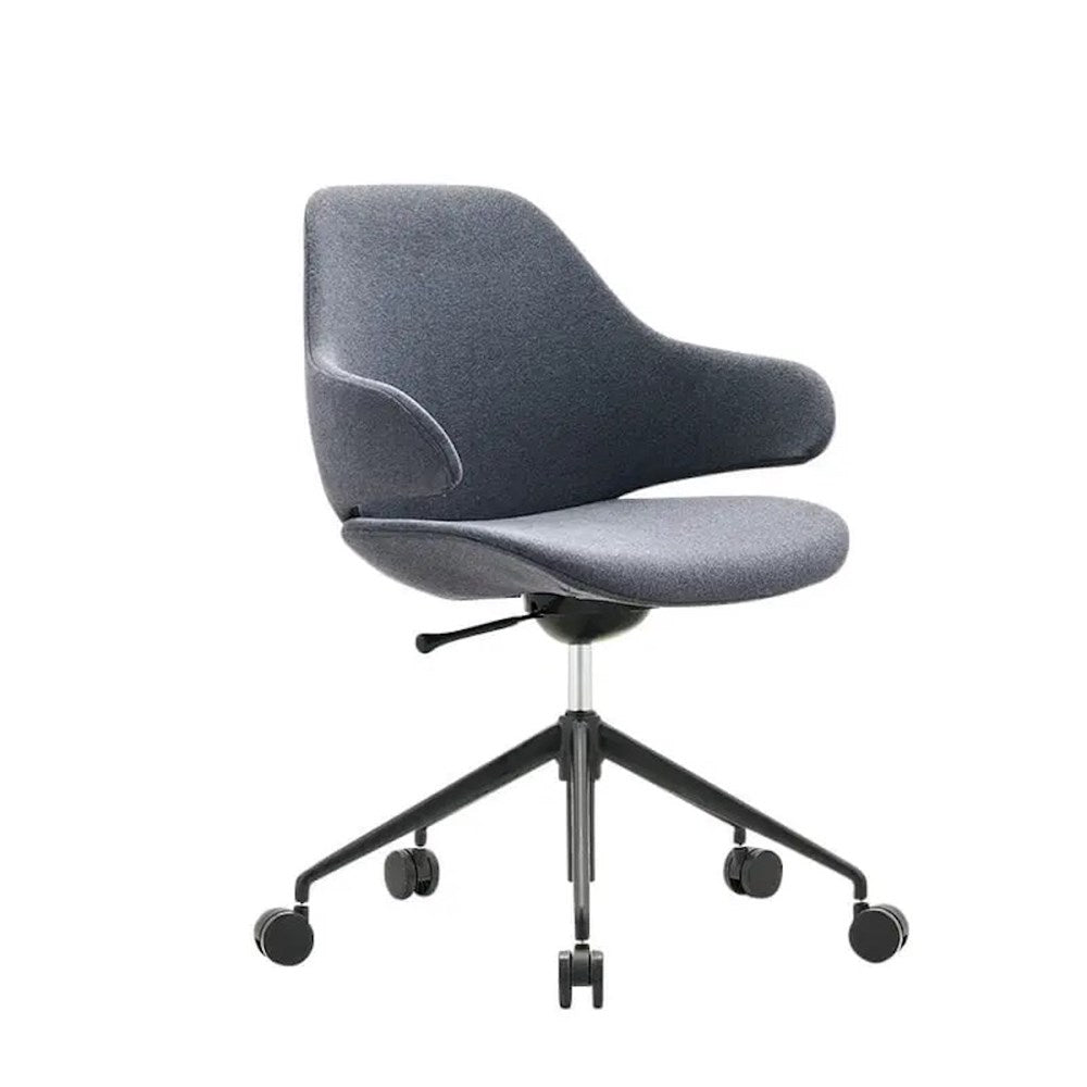 Konfurb Orbit Mid Back - 5 Star Base-Reception Furniture-Charcoal-Commercial Traders - Office Furniture