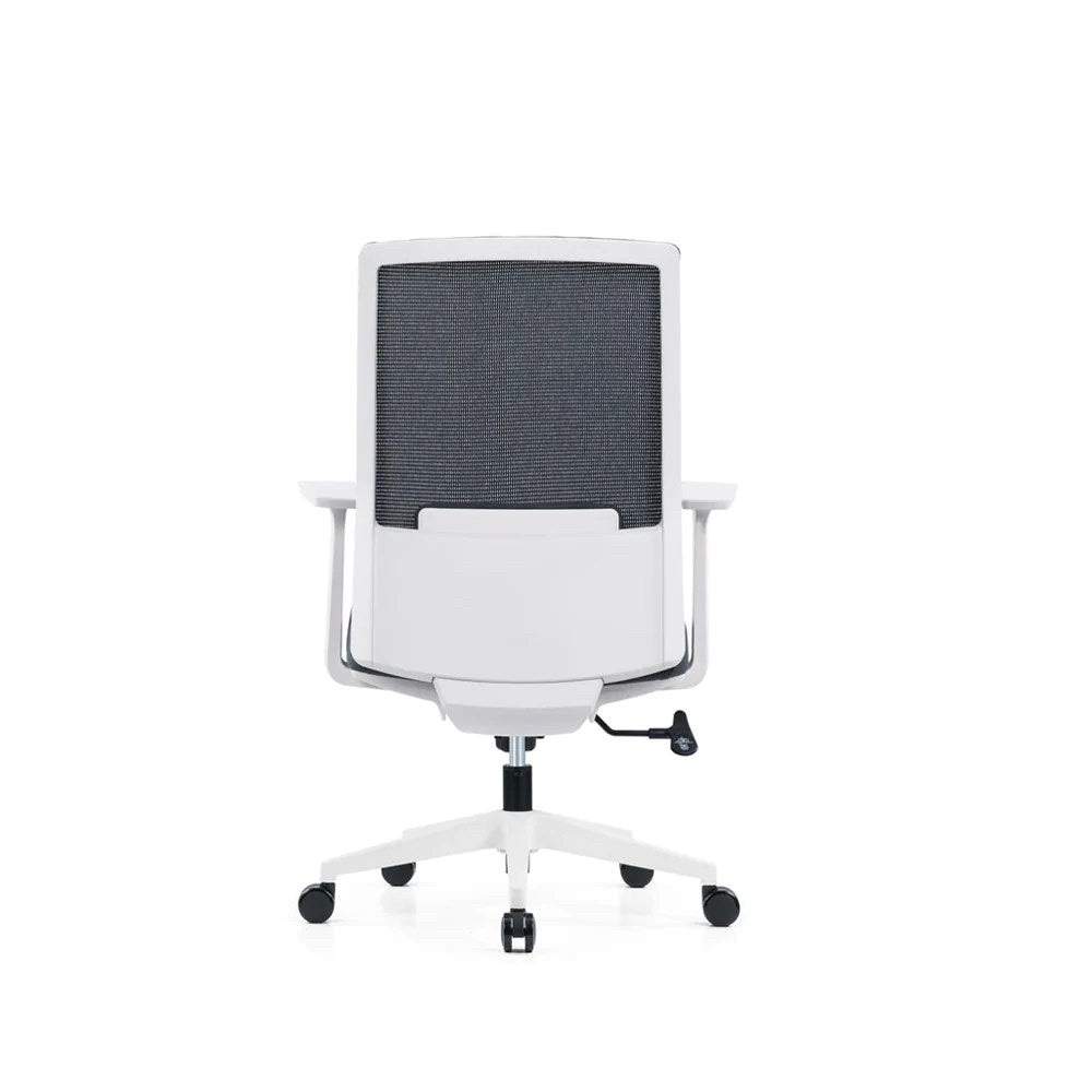 Cloud 2.0 White / Grey Mesh Chair-Office Chairs-Commercial Traders - Office Furniture