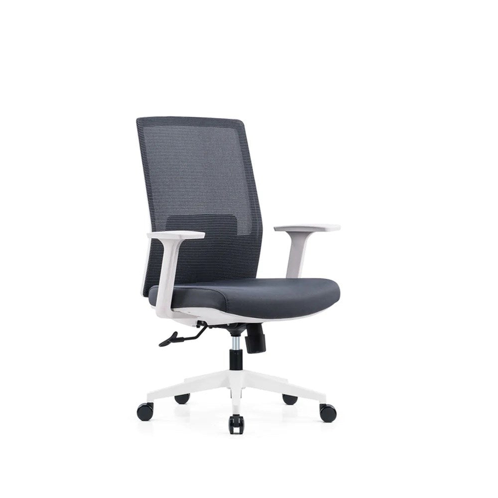 Cloud 2.0 White / Grey Mesh Chair-Office Chairs-Commercial Traders - Office Furniture