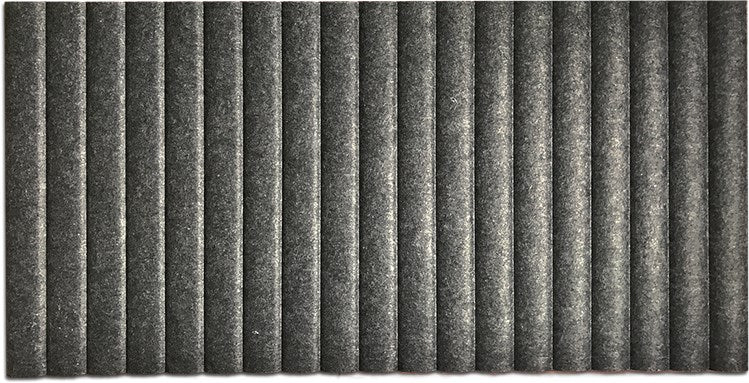 Acoustic Wave Panel - 12mm thick - 2400 x 1200-Noise Reduction-Dark Grey-Commercial Traders - Office Furniture