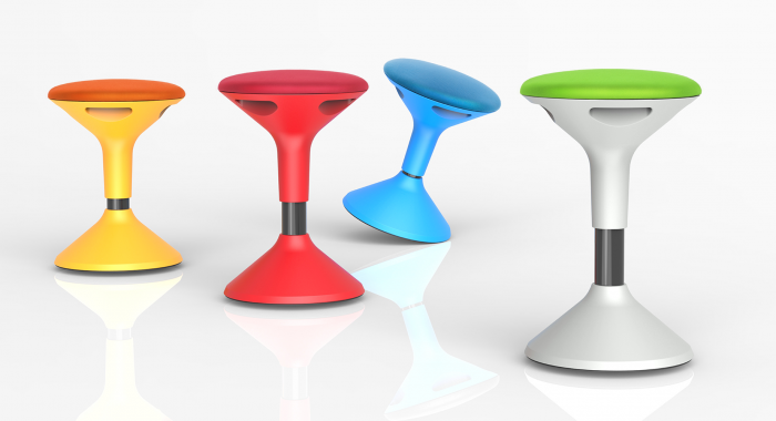 Jari Ergonomic Stool-Office Chairs-Red-Commercial Traders - Office Furniture