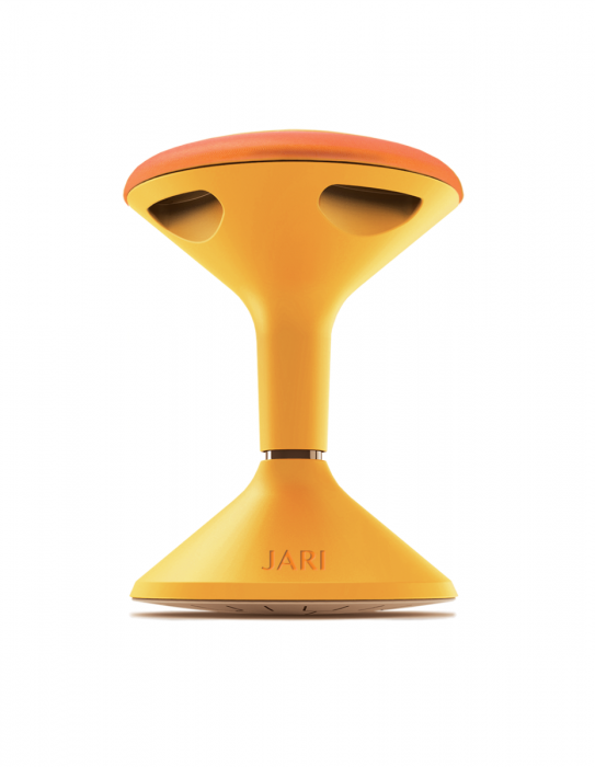 Jari Ergonomic Stool-Office Chairs-Yellow / Orange-Commercial Traders - Office Furniture