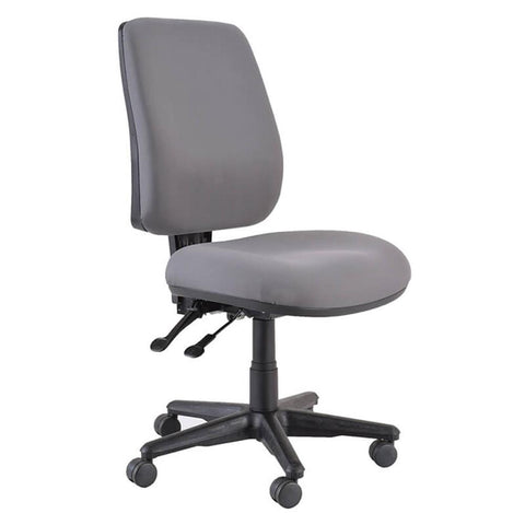 Buro Roma 2 Chair - High Back-Office Chairs-Black - Quickship-No Thanks-Flat Pack Please-Commercial Traders - Office Furniture