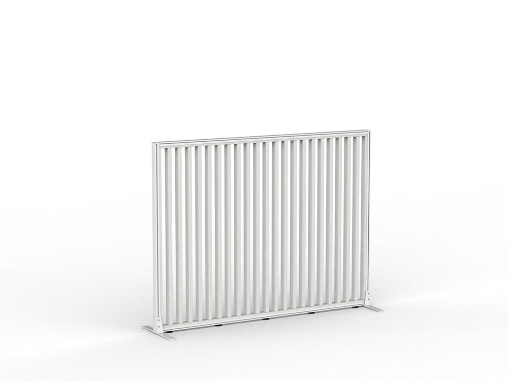 Studio Divide - 1200h x 1600w-Office Partitons-White-White-90 Degree-Commercial Traders - Office Furniture
