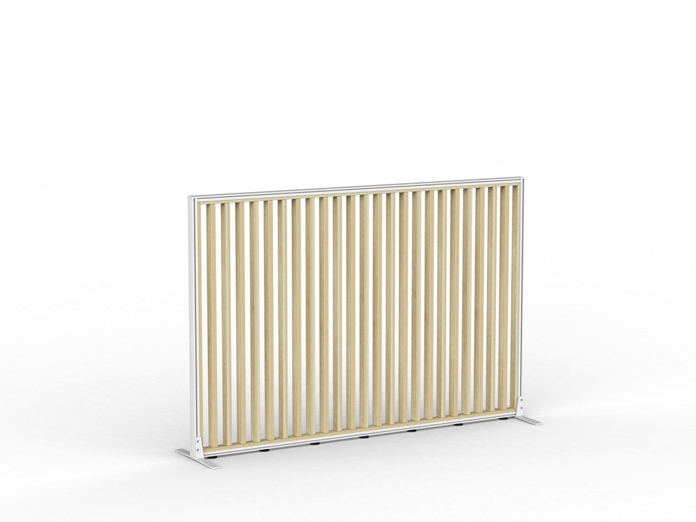 Studio Divide - 1200h x 1800w-Office Partitons-White-Atlantic Oak-90 Degree-Commercial Traders - Office Furniture