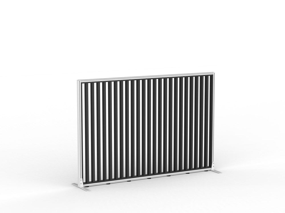 Studio Divide - 1200h x 1800w-Office Partitons-White-Black-90 Degree-Commercial Traders - Office Furniture