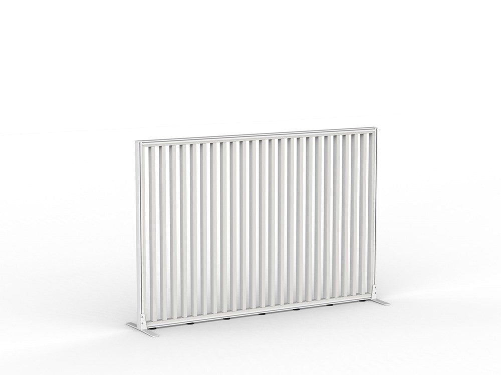 Studio Divide - 1200h x 1800w-Office Partitons-White-White-90 Degree-Commercial Traders - Office Furniture