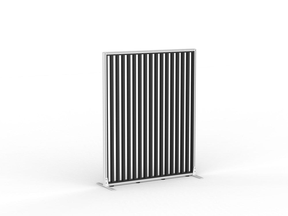 Studio Divide - 1500h x 1200w-Office Partitons-White-Black-90 Degree-Commercial Traders - Office Furniture