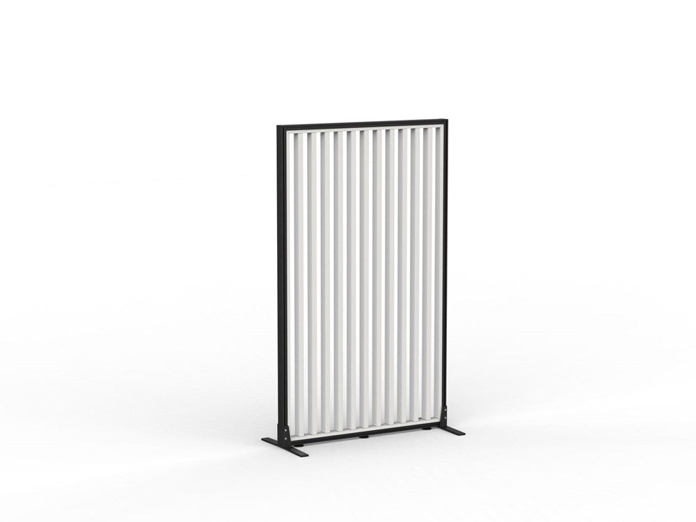 Studio Divide - 1500h x 1200w-Office Partitons-Black-White-90 Degree-Commercial Traders - Office Furniture