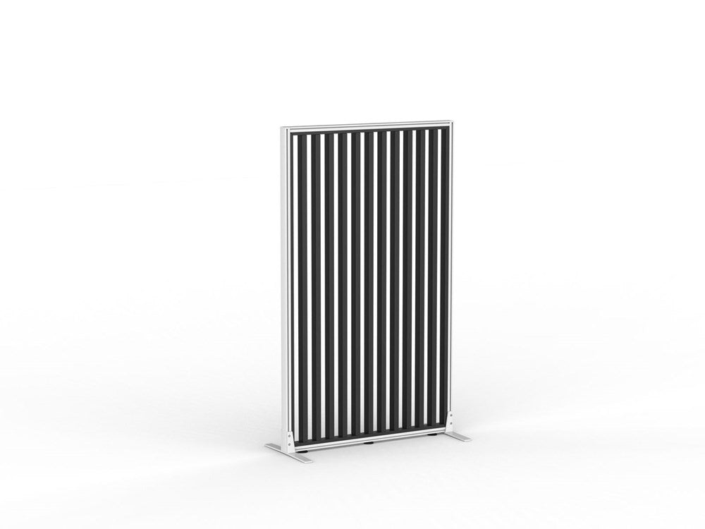 Studio Divide - 1500h x 900w-Office Partitons-White-Black-90 Degree-Commercial Traders - Office Furniture