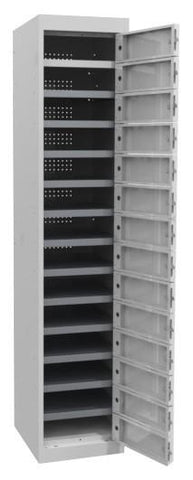 Laptop Lockers - 14 Tier - Multi Door-Storage-Silver Grey-Commercial Traders - Office Furniture