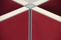 Velcro Screen Four Way Corner Post-Office Partitions-1200mm-Commercial Traders - Office Furniture