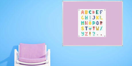 custom fabric noticeboard in pink