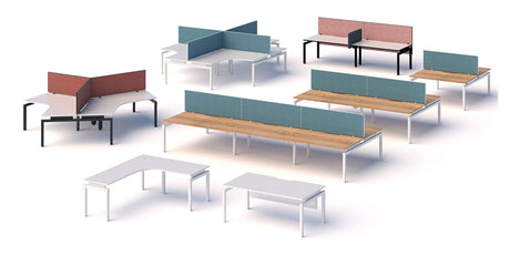 Balance range of desks in includes straight desks and corner desks