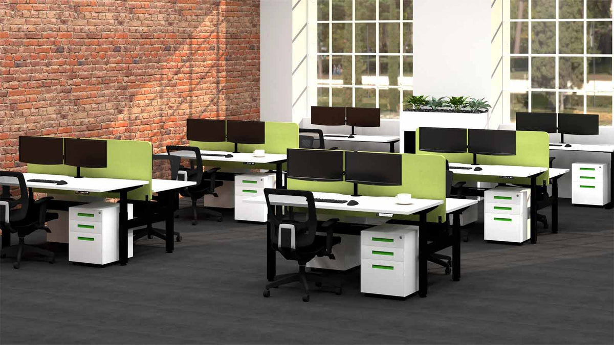 Pod Desk Types 2 Person Pod Desks – Commercial Traders - Office Furniture