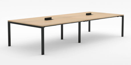 alti meeting table 3600 x 1500 - Refined oak top and black frame