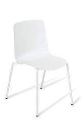 Coco Chair-Lunchroom Chairs-White/White-Commercial Traders - Office Furniture