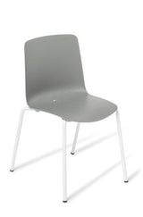 Coco Chair-Lunchroom Chairs-Grey/White-Commercial Traders - Office Furniture