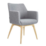 Konfurb Hady Chair-Reception Furniture-Solid Wooden Legs-Pre Upholstered Keylargo Ash-Commercial Traders - Office Furniture