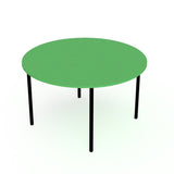 Table School 1200mm Dia-Education Furniture-Green-520mm-Commercial Traders - Office Furniture