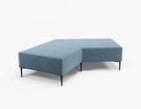 Vista 120° Boomerang Ottoman-Reception Furniture-Lustrell (Vinyl)-Borsari-Commercial Traders - Office Furniture
