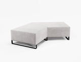 Vista 120° Boomerang Ottoman-Reception Furniture-Ashcroft-Sleigh-Commercial Traders - Office Furniture