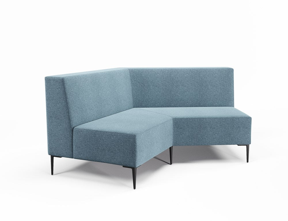 Vista 120° Boomerang Concave-Reception Furniture-Lustrell (Vinyl)-Borsari-Low-Commercial Traders - Office Furniture