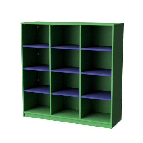 Storage Unit 12 Cube-Education Furniture-Green/Blue-Commercial Traders - Office Furniture