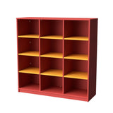 Storage Unit 12 Cube-Education Furniture-Red/Yellow-Commercial Traders - Office Furniture