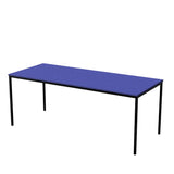 Table School Rectangle 1800mm-Education Furniture-Blue-520mm-Commercial Traders - Office Furniture