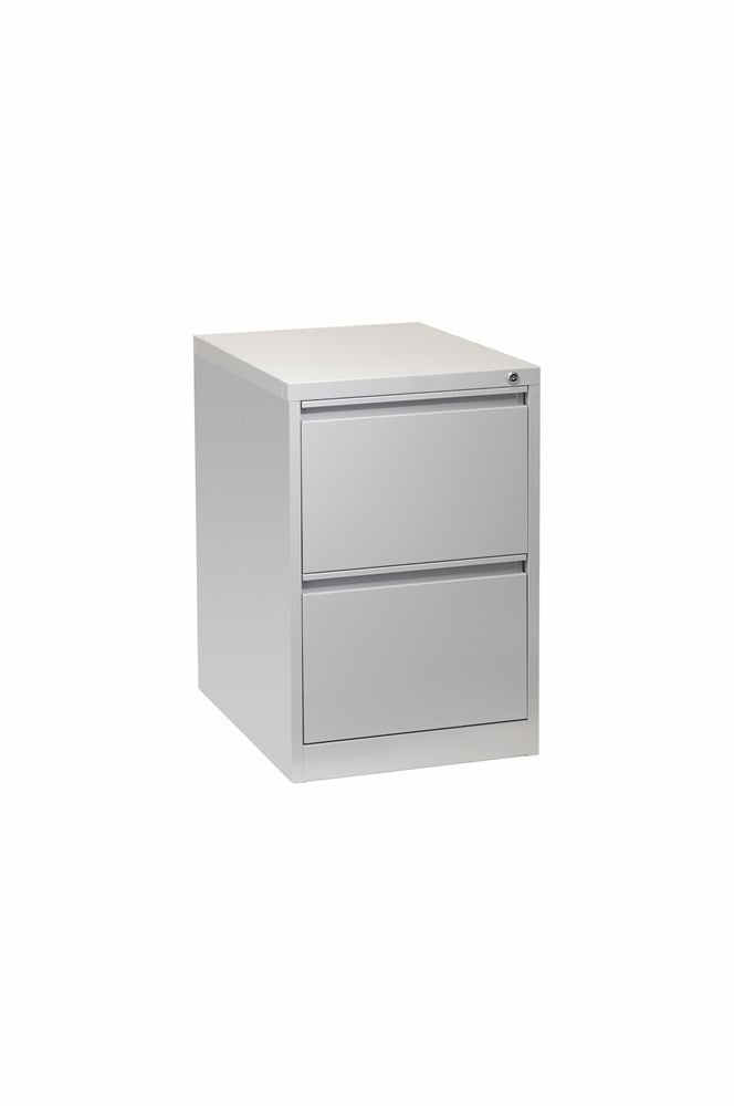 Firstline 2 drawer vertical filing cabinet-Storage-Grey-Commercial Traders - Office Furniture