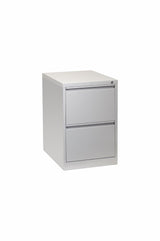 Firstline 2 drawer vertical filing cabinet-Storage-Grey-Commercial Traders - Office Furniture