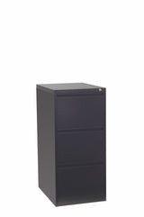 Firstline 3 drawer vertical filing cabinet-Storage-Black Texture-Commercial Traders - Office Furniture